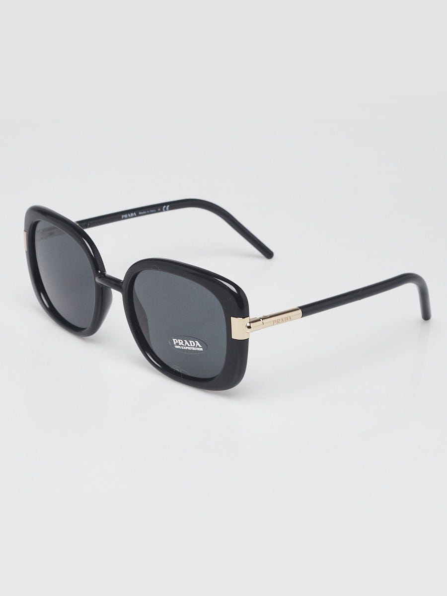 Prada Black Acetate Frame Oversized Sunglasses - SPR04W