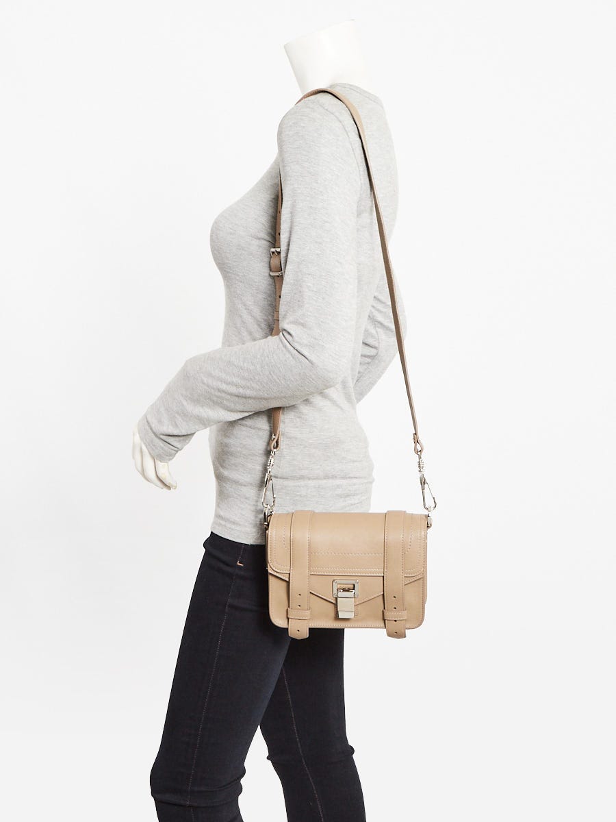 Proenza Schouler Beige Leather Mini PS1 Crossbody Bag