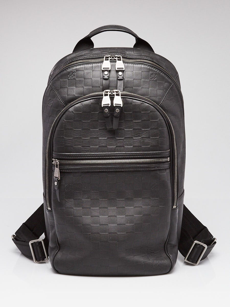 louis vuitton black damier infini michael backpack NV2 | myGemma embossed with Louis Vuittons historic damier pattern Louis Vuitton Black Damier Infini