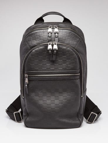 louis vuitton black damier infini michael backpack NV2 | myGemma embossed with Louis Vuittons historic damier pattern Louis Vuitton Black Damier Infini