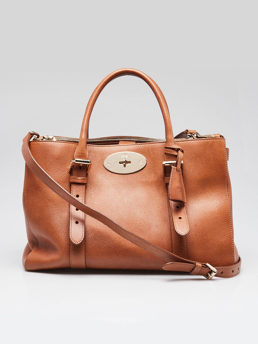 Mulberry Brown Leather Bayswater Double Zip Tote Bag | Yoogi's Closet
