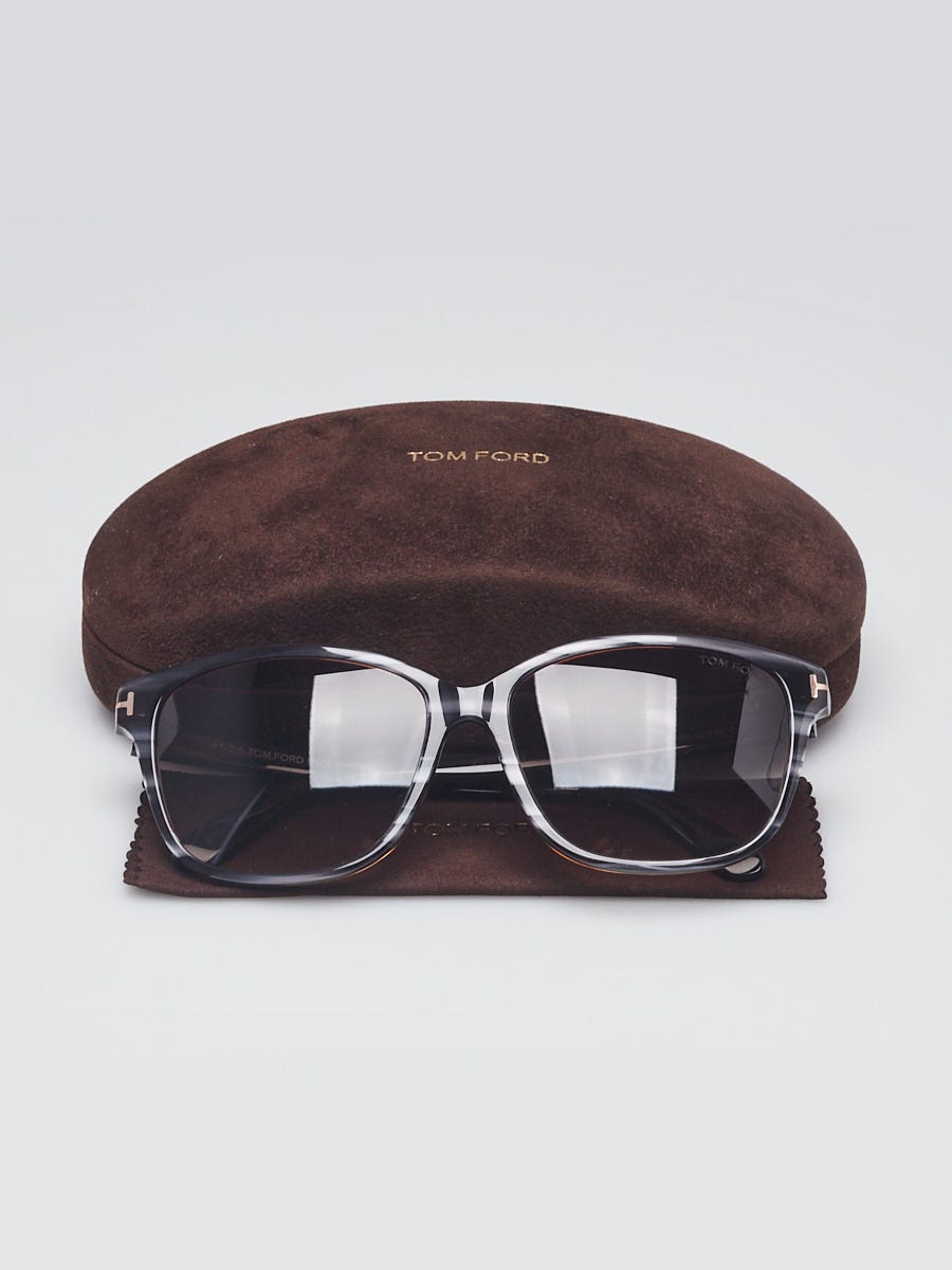 Tom Ford Black Plastic Square Frame Tracy Sunglasses TF436