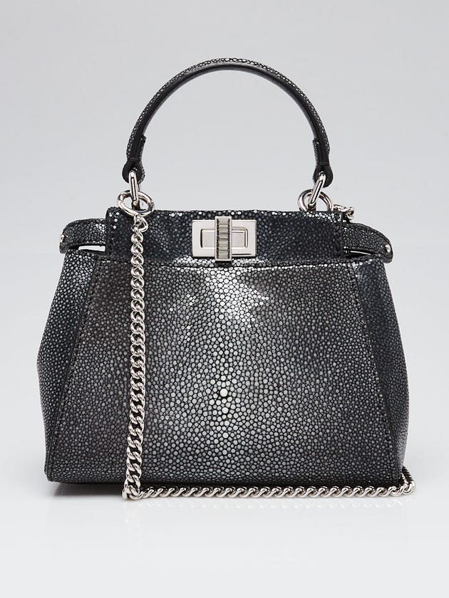 fendi peekaboo mini box dust bag rain coat Fabric Jacquard FF 1974 Woven Knotted Iconic Satchel Tobacco Moro 1677144 an inner zip pocket and gold Fendi Cuoio Romano Vitello Cover