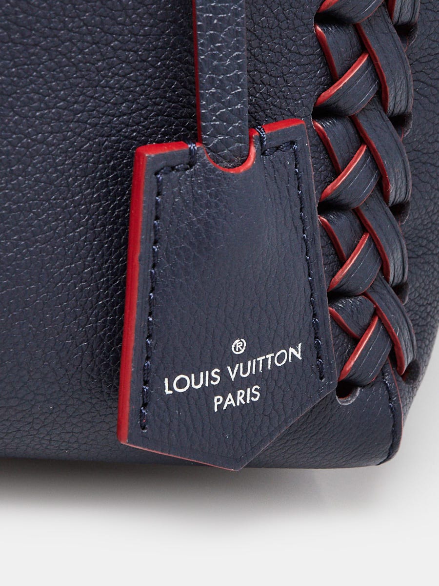 Louis Vuitton Marine Rouge Leather Braided Lockme Cabas Bag