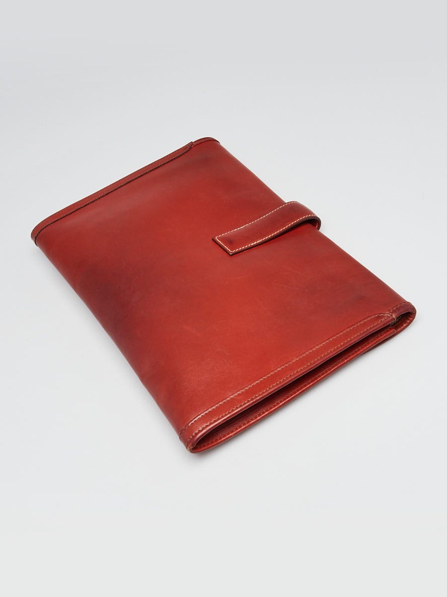 Hermes Brown Courchevel Leather Jige PM Clutch Bag | Yoogi's Closet