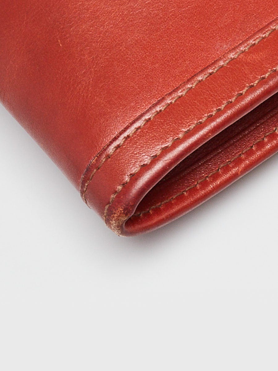 Hermes Brown Courchevel Leather Jige PM Clutch Bag | Yoogi's Closet