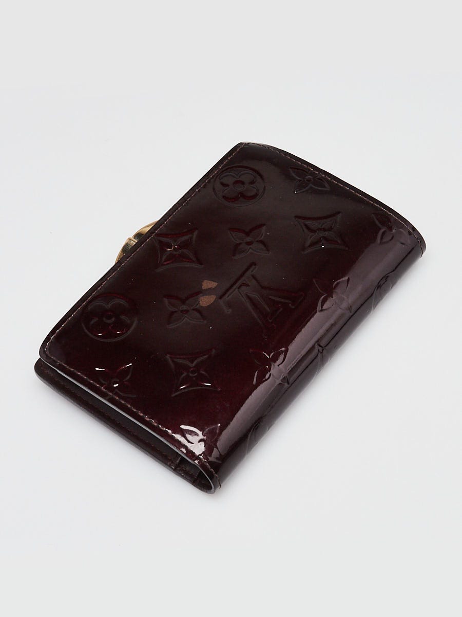 Louis Vuitton Amarante Monogram Vernis French Purse Wallet