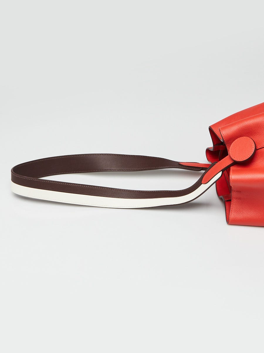Hermes Capucine Evercolor Leather Licol 17 Bucket Bag | Yoogi's Closet