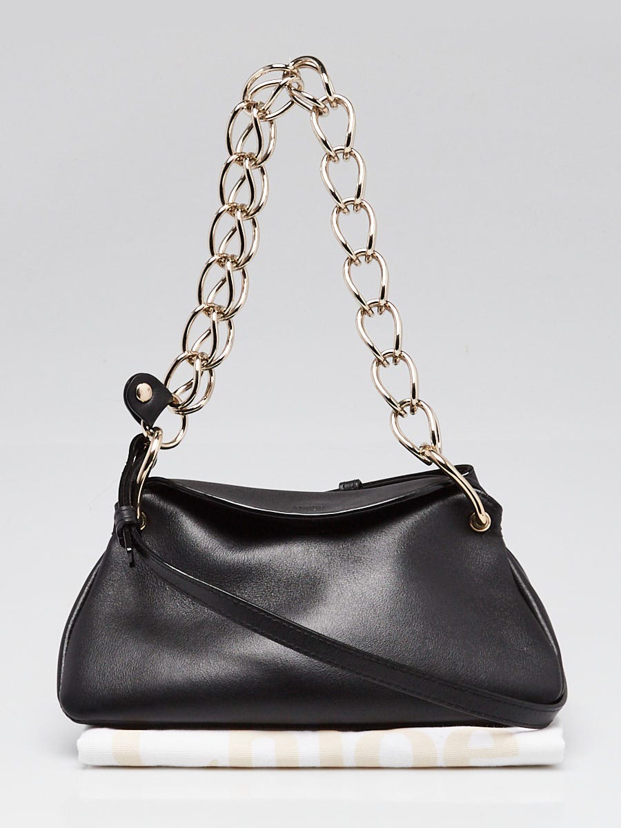 エルミナージュ ゴシック Chloe Black Leather Mini Juana Crossbody Bag | Yoogi's Closet