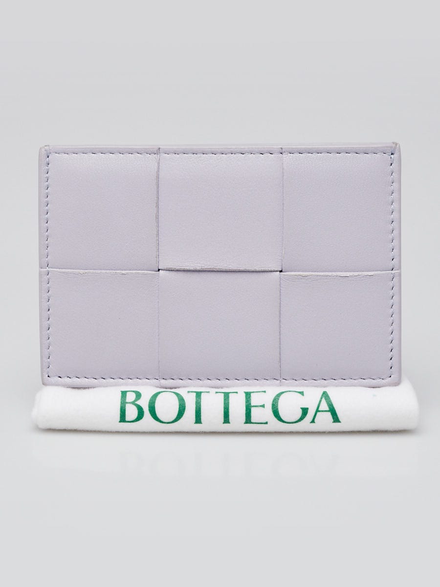 Bottega Veneta Oyster Intrecciato Woven Nappa Leather Cassette Card Holder