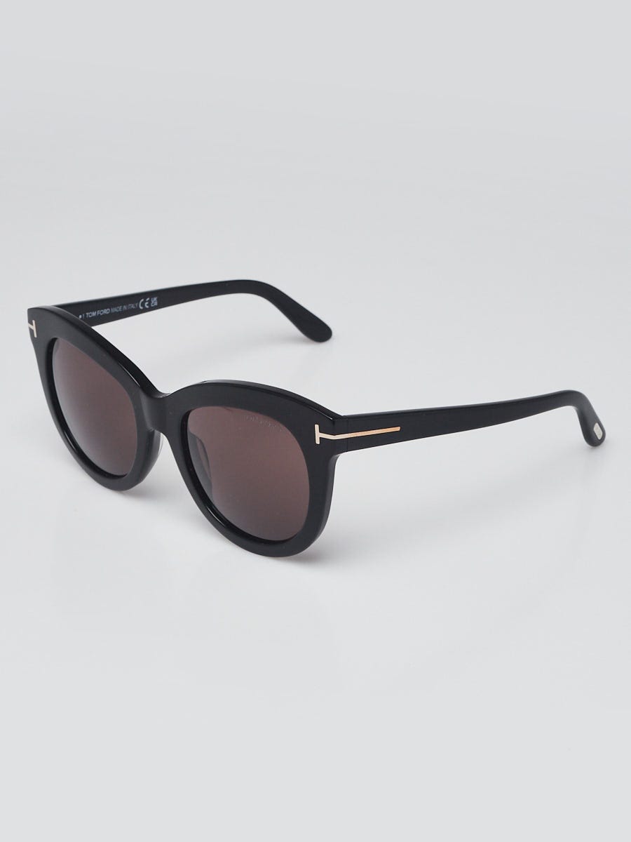 TOM FORD (品番:TF436) Tom Ford Black Plastic Square Frame Tracy Sunglasses TF436