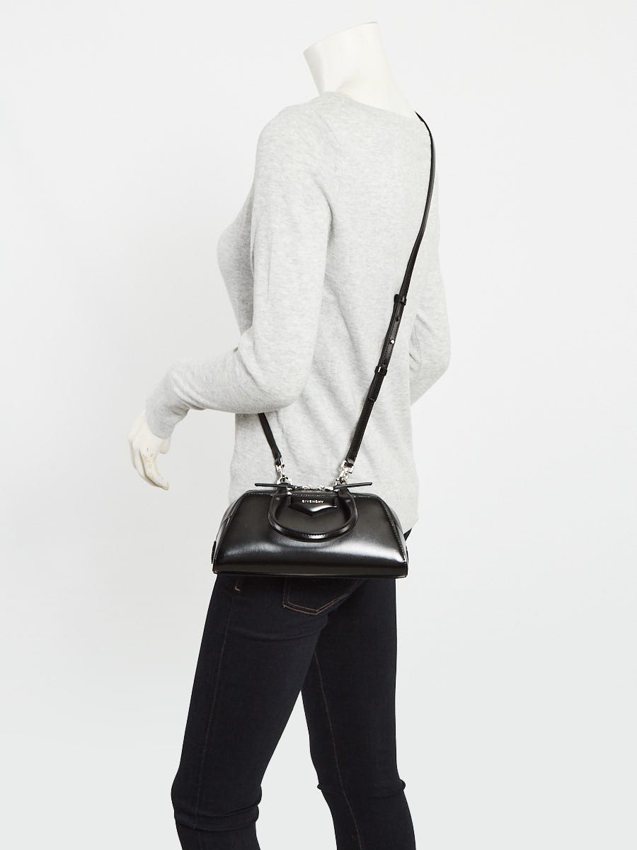 Givenchy Black Box Calfskin Leather East-West Antigona Mini Bag