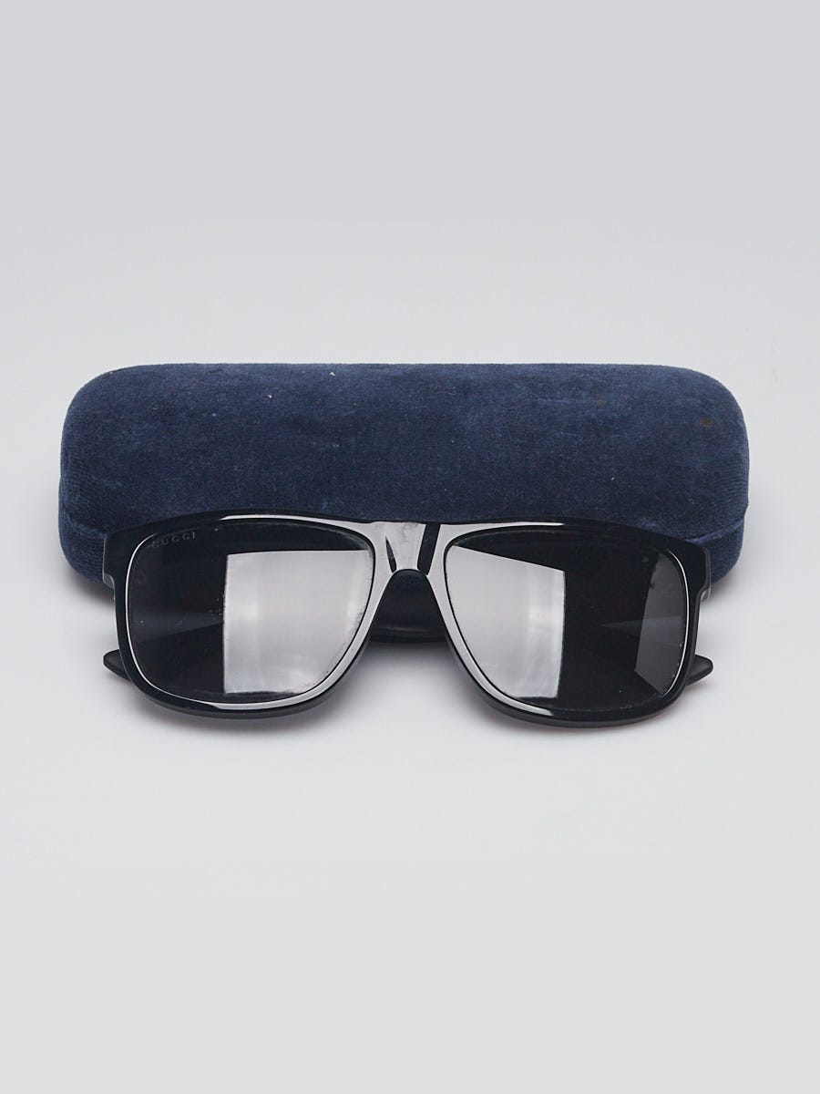 Gucci Black Rubber/Plastic Wayfarer Sunglasses -GG0010S