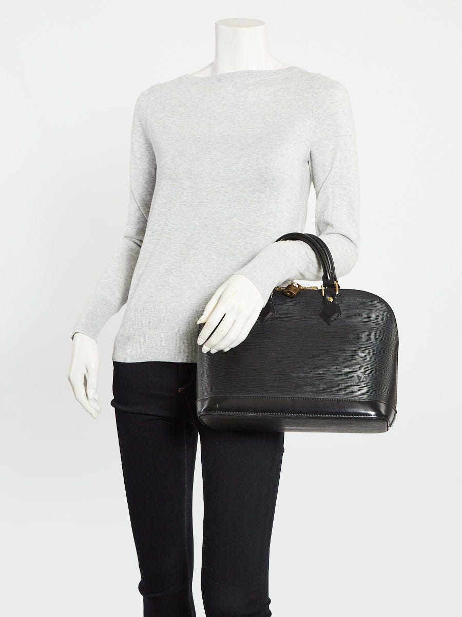 Louis Vuitton Black Epi Leather Alma PM Bag