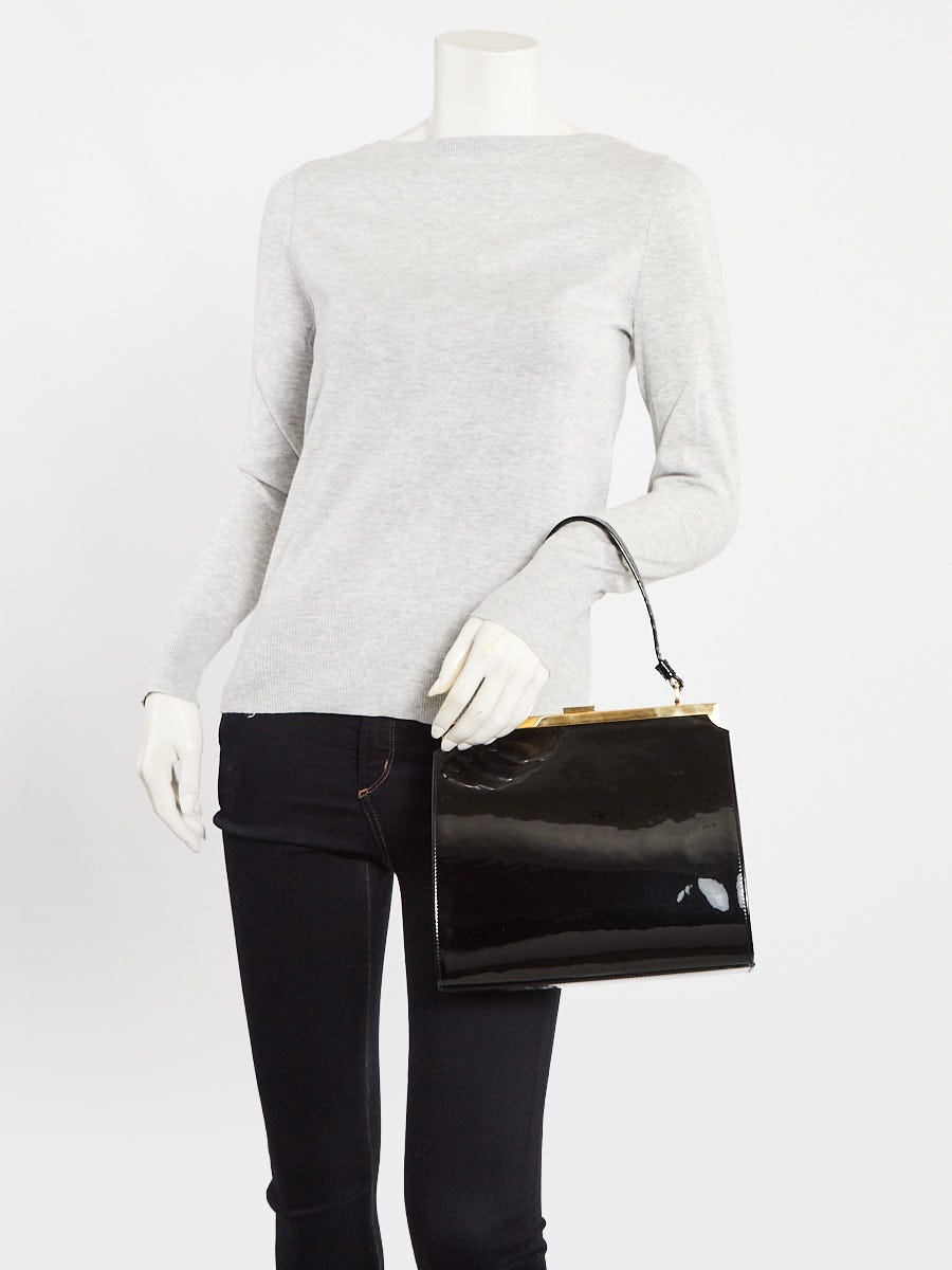 Mansur Gavriel Black Patent Leather Elegant Bag