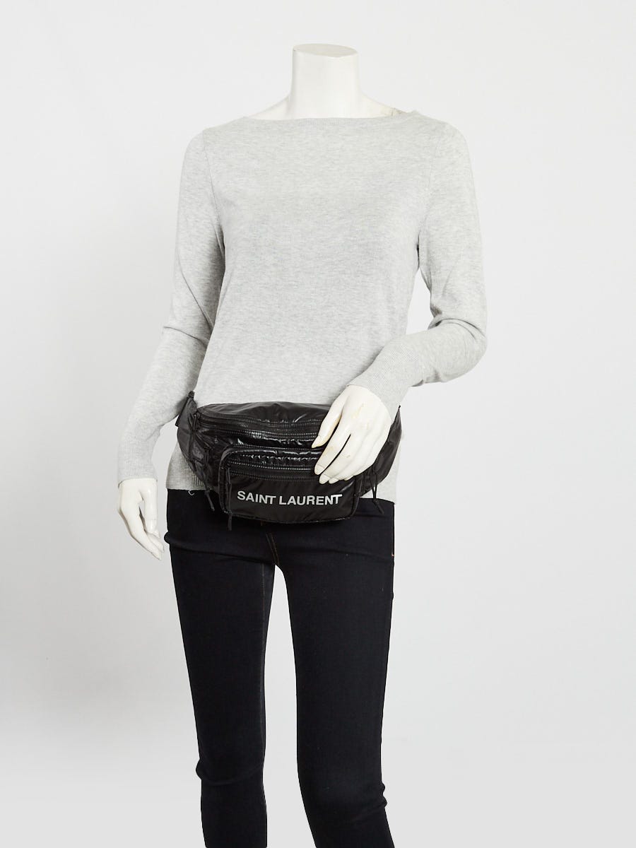 Yves Saint Laurent Black Nylon Belt Bag