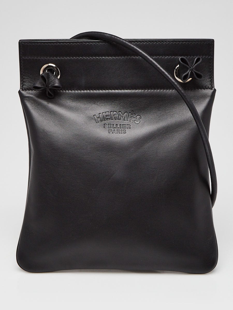 Hermes Black Milo Lambskin Leather Aline Mini Bag | Yoogi's Closet