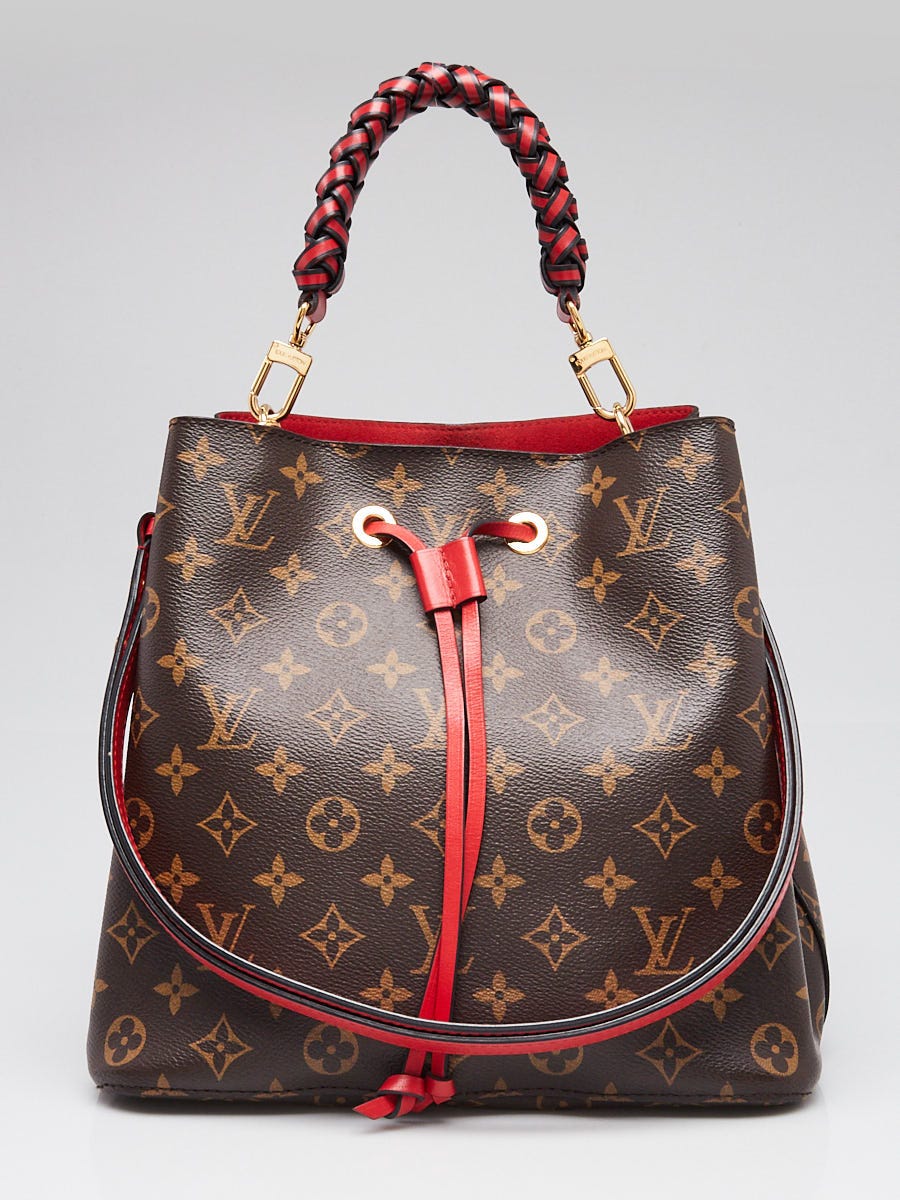 Louis Vuitton Coquelicot Monogram Canvas Braided Handle Neonoe Bag