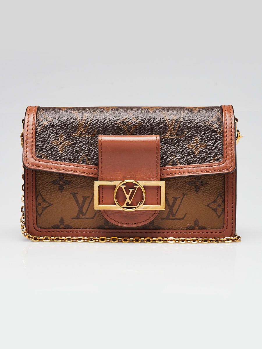 Louis Vuitton Monogram Reverse Canvas Wallet on Chain Dauphine Bag ...