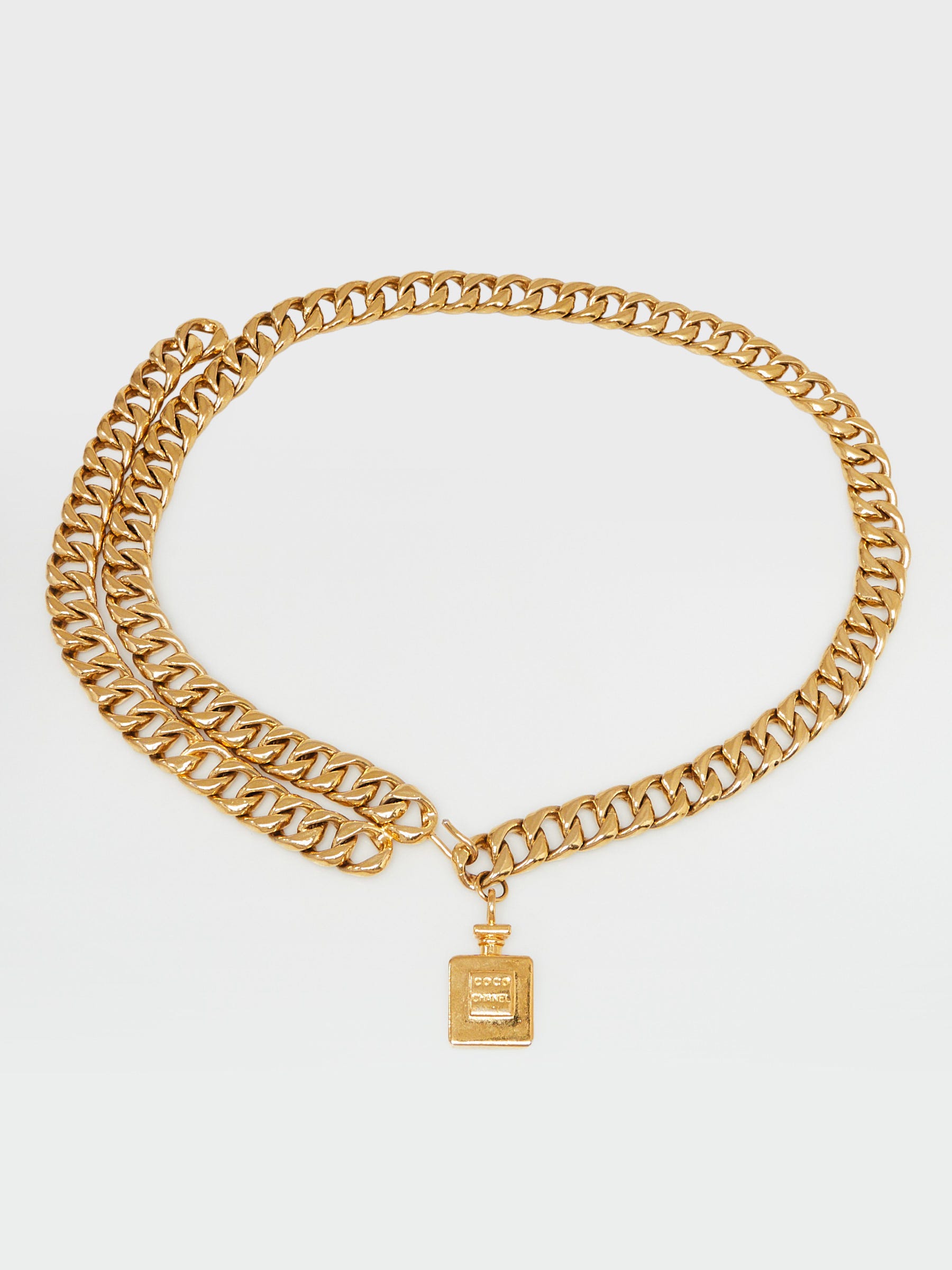 Chanel Goldtone Chain Coco Mademoiselle Belt | Yoogi's Closet