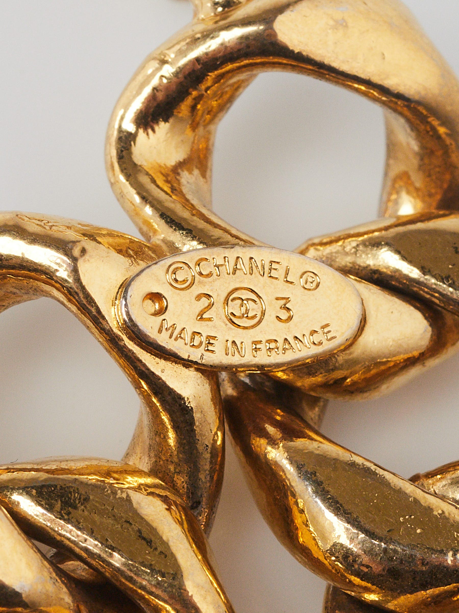 Chanel Goldtone Chain Coco Mademoiselle Belt | Yoogi's Closet