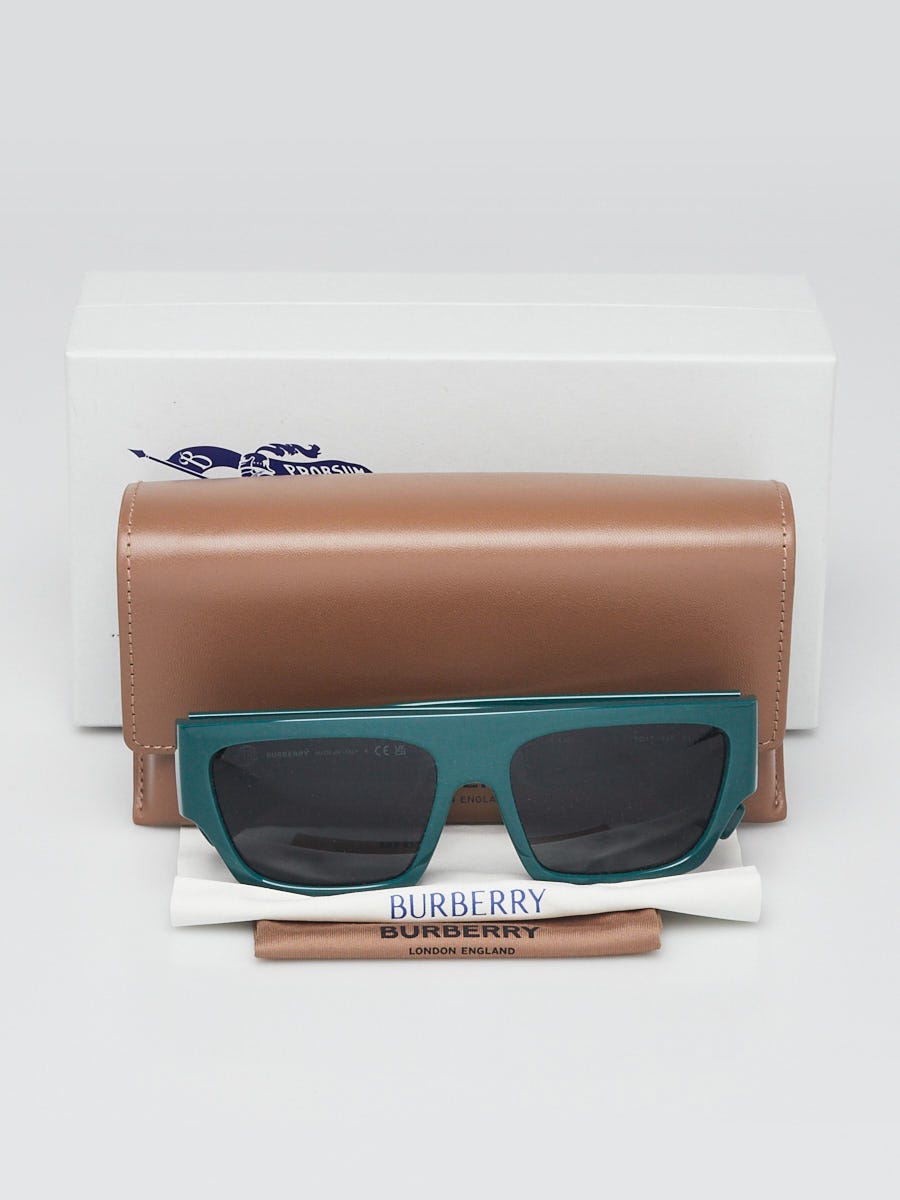 Burberry Green Acetate Oversized Sunglasses - B4397-U