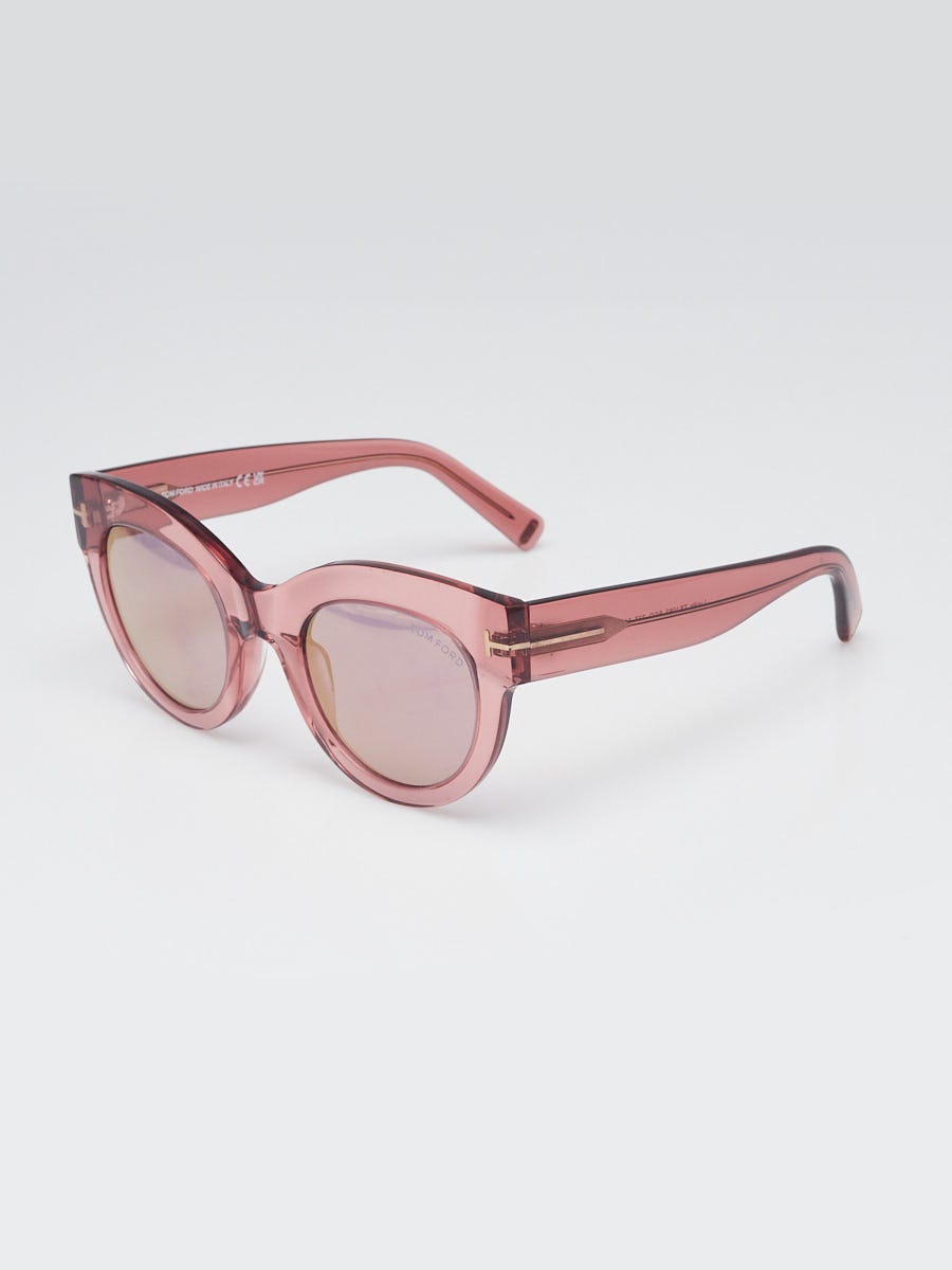 Tom Ford Black Frame Carola Sunglasses - TF328 | Yoogi's Closet