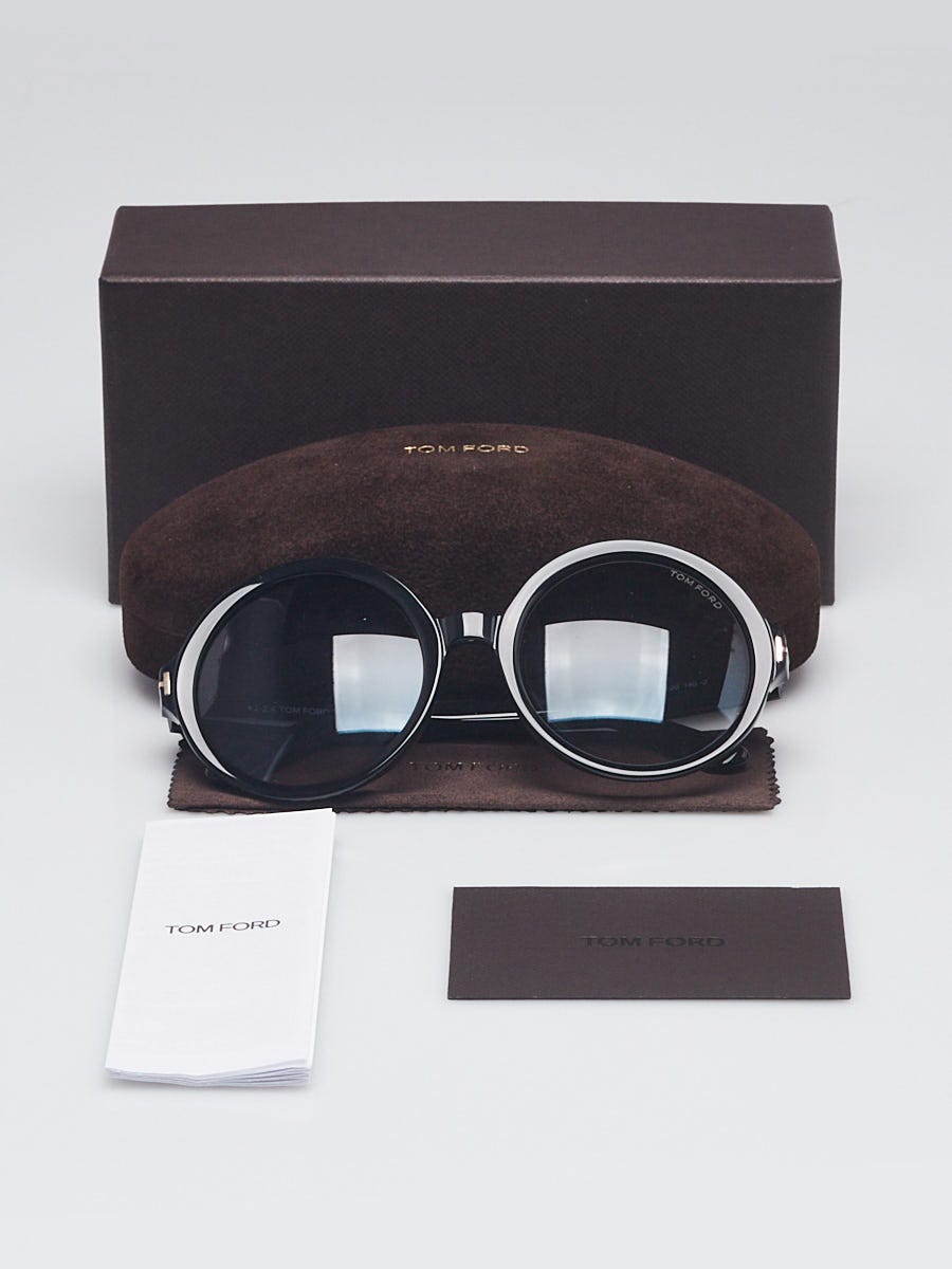 Tom Ford Black Frame Carola Sunglasses - TF328 | Yoogi's Closet