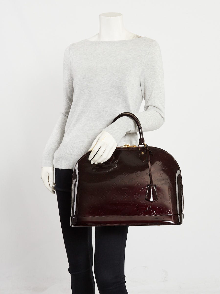 Louis Vuitton Amarante Monogram Vernis Alma GM Bag