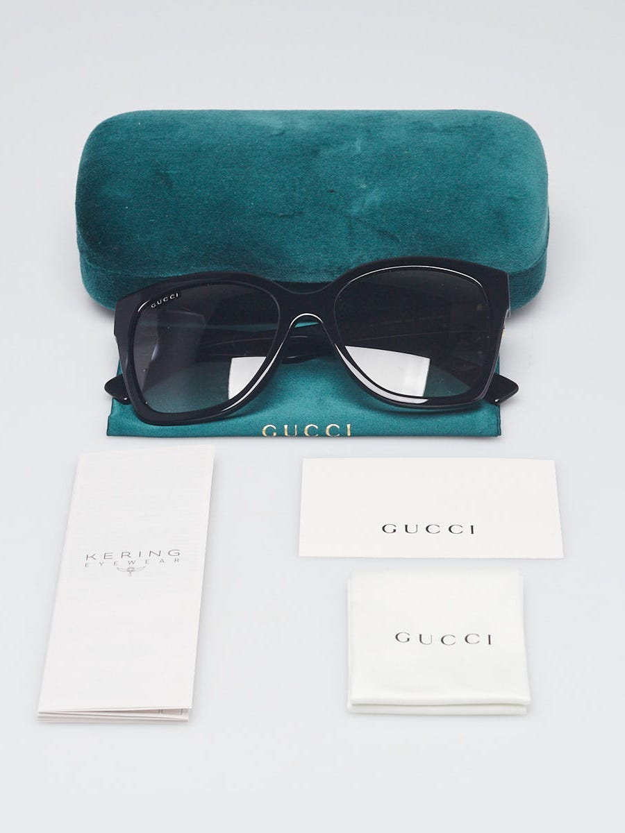 Gucci Black Acetate Oversized Square Frame Sunglasses - GG0459S