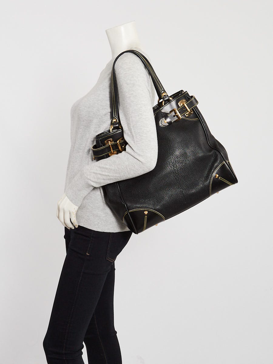 Louis Vuitton Black Suhali Leather Le Majestueux Bag