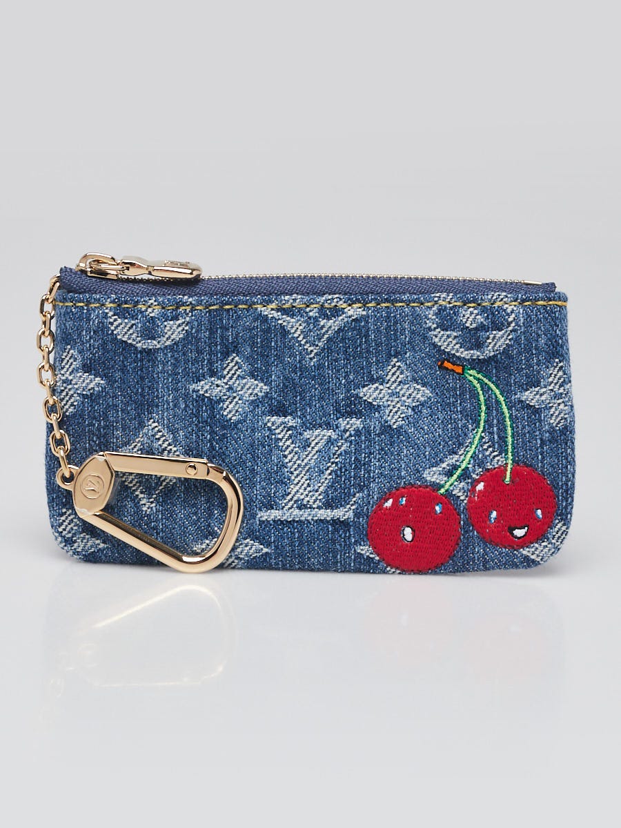 Louis Vuitton LV × TM ポシェット・クレ Louis Vuitton x TM Cerises Monogram Denim Pochette Cles Key and