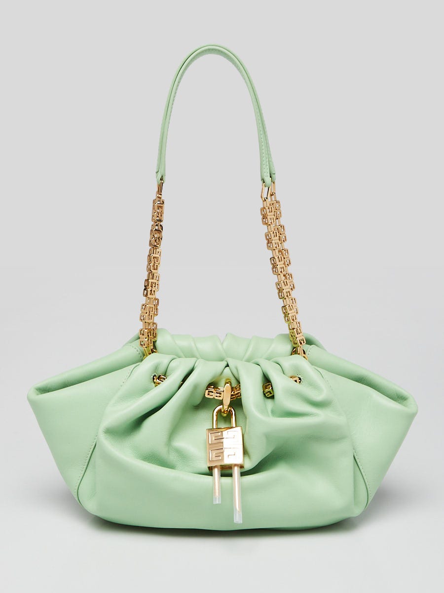 Givenchy Pistacho Green Leather Small Kenny Bag | Yoogi's Closet