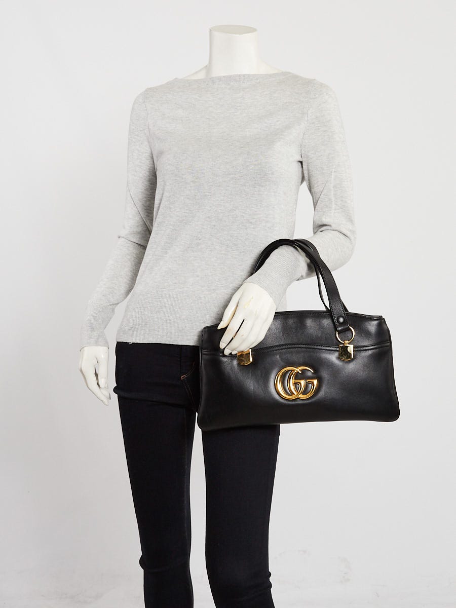 Gucci Black Leather Arli Shoulder Bag