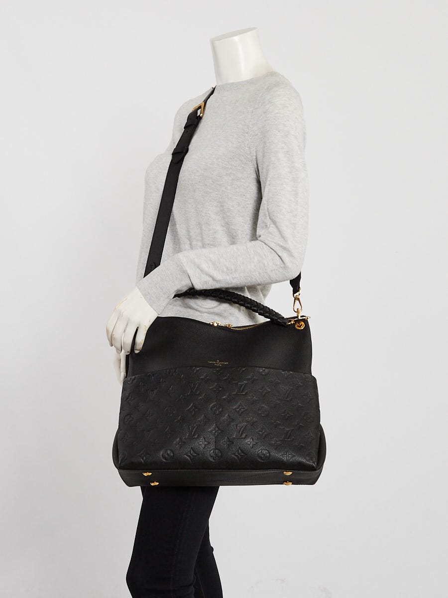 Louis Vuitton Black Monogram Empreinte Leather Maida Hobo Bag