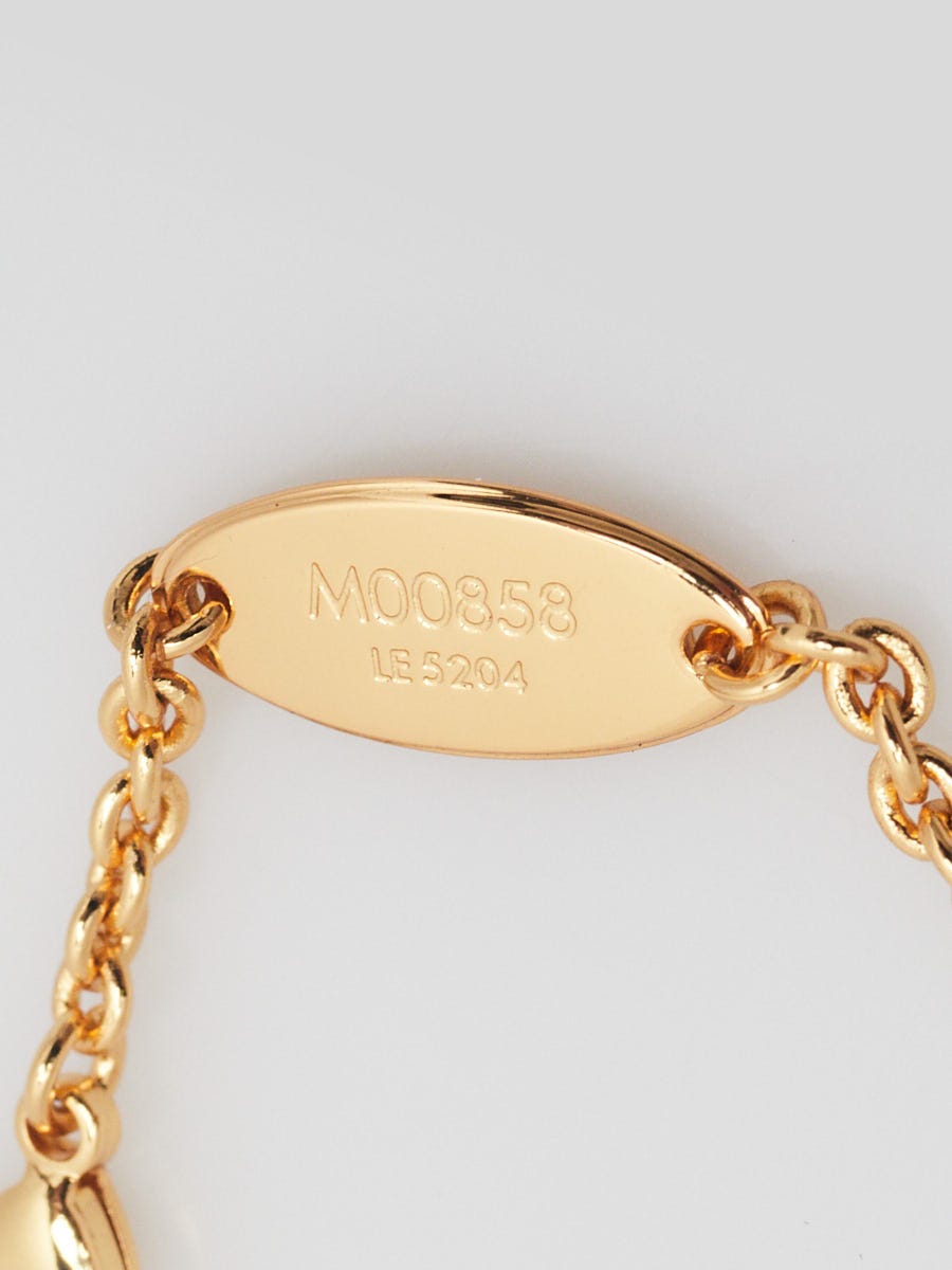 Louis Vuitton Goldtone Metal Essential V Bracelet | Yoogi's Closet