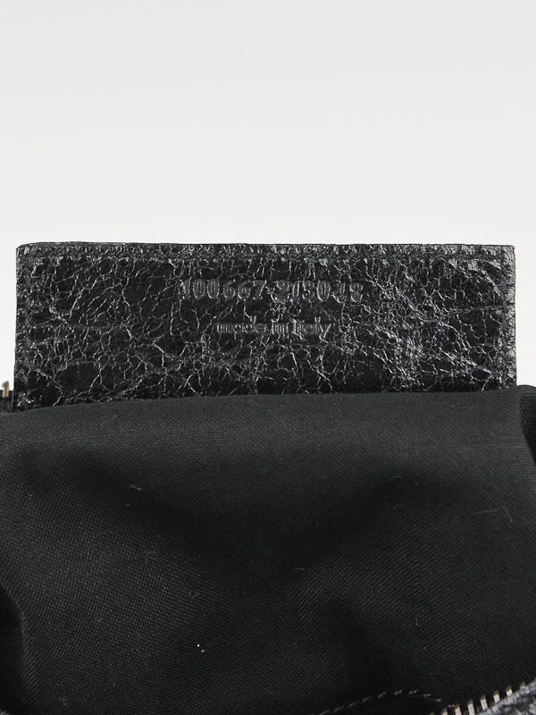 Balenciaga Black Chevre Leather Flat Brass Le Dix Lariat Bag