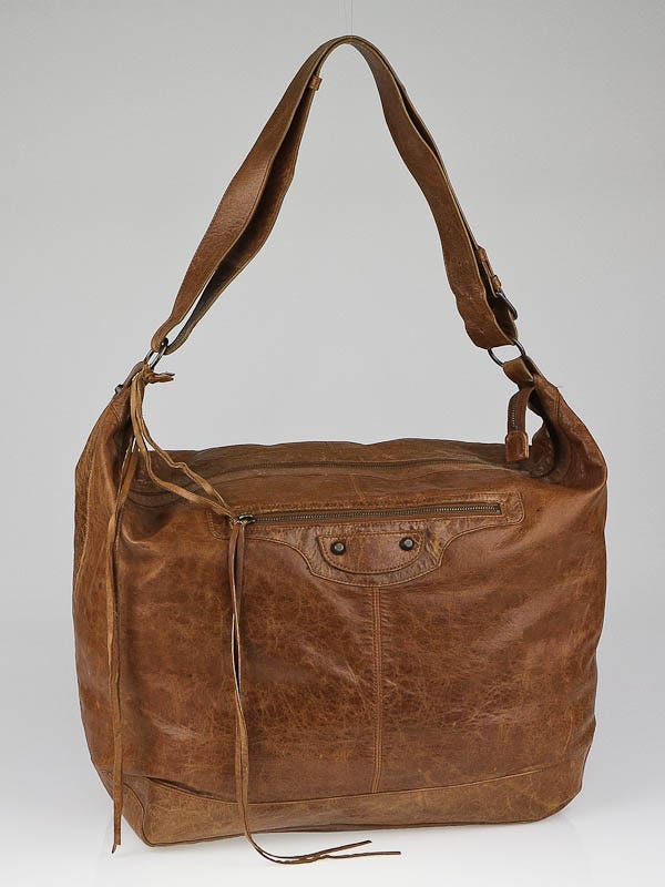 Balenciaga Automne Lambskin Leather Courier Bag