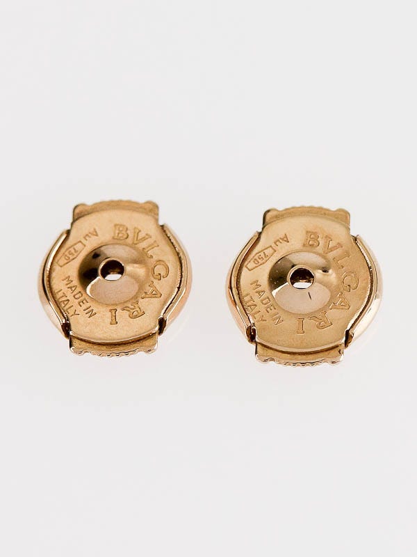 Bvlgari 18k Gold White Ceramic B.Zero1 Earrings | Yoogi's Closet