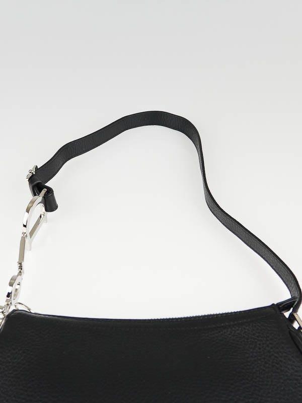 Christian Dior Black Leather Charms Small Shoulder Bag - Yoogi's Closet