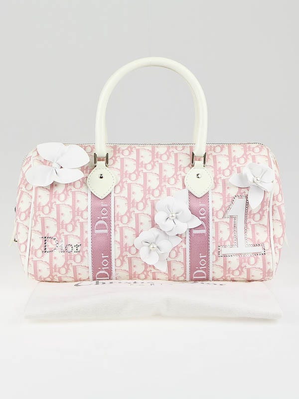 Christian Dior Pink No. 1 Coated Canvas Trotter Bag - Yoogi's Closet