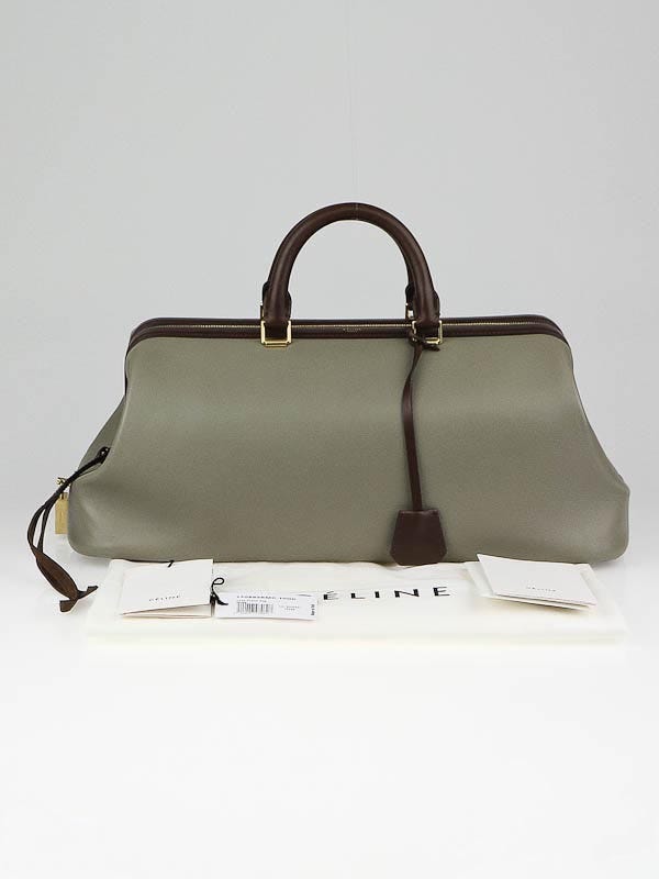 CELINE ディスプレイ　非売品 Celine Elephant Grey Leather Long Frame Doctor Bag | Yoogi's Closet