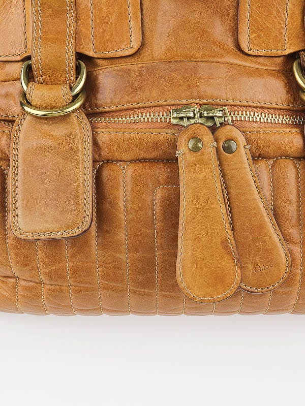 バッグ Chloe bay leather 2way shoulder bag y2k Chloe Brown Quilted Leather Bay Bag | Yoogi's Closet