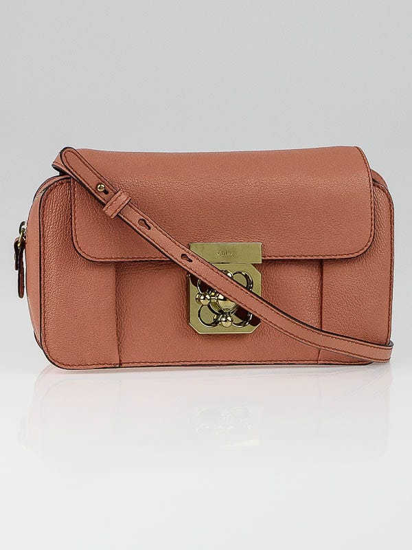 Chloe Pink Leather Elsie Mini Crossbody Bag
