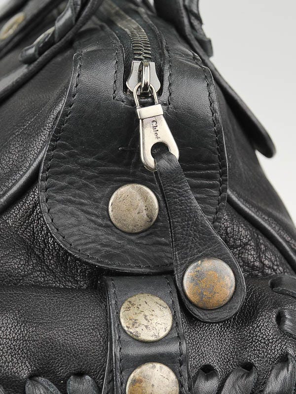 ☆美品・シリアル付☆Chloé Silverado レザーハンドバッグ ブラック Chloe Black Leather Silverado Bag Chloe | TLC