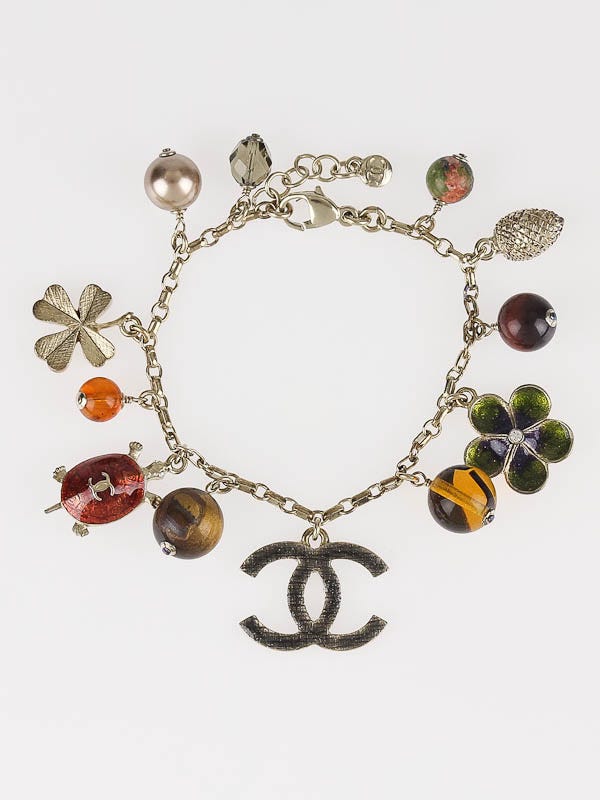 Chanel Brown Multicolore Autumn Charm Bracelet 