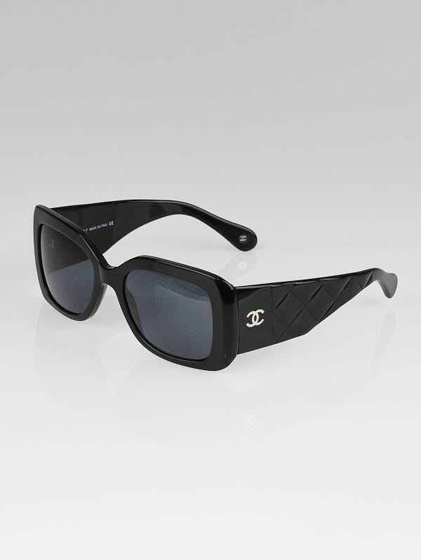 Chanel Black Lenses CC Logo Quilted Sunglasses-5019