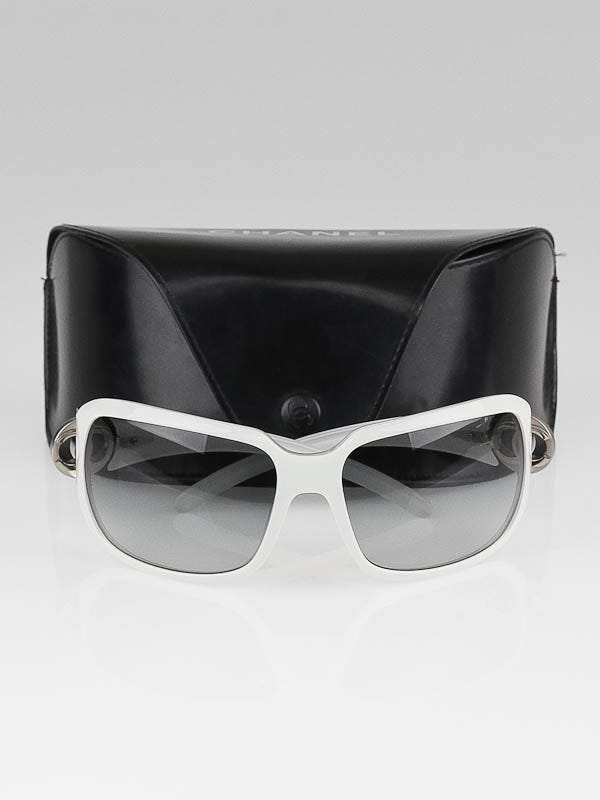 Buy from the best storeChanel White Metal CC Logo Sunglasses -6023 -  Yoogi's Closet, chanel 6023 sunglasses