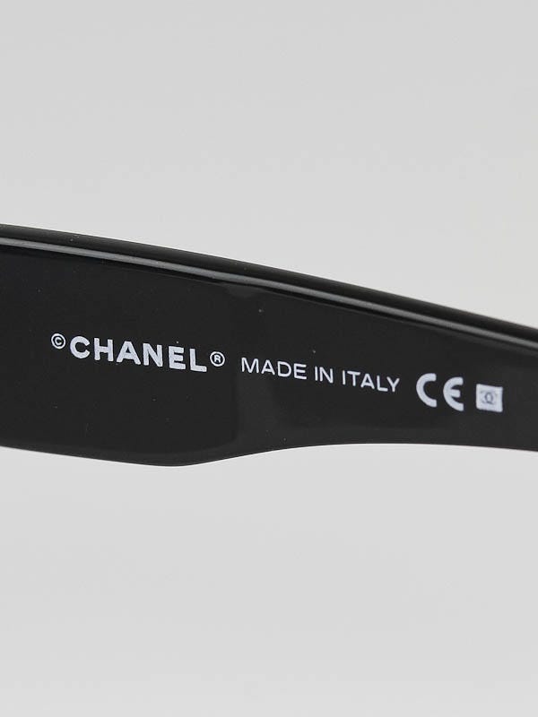 Chanel Black Frame Black Gradient Tint CC Oversized Sunglasses