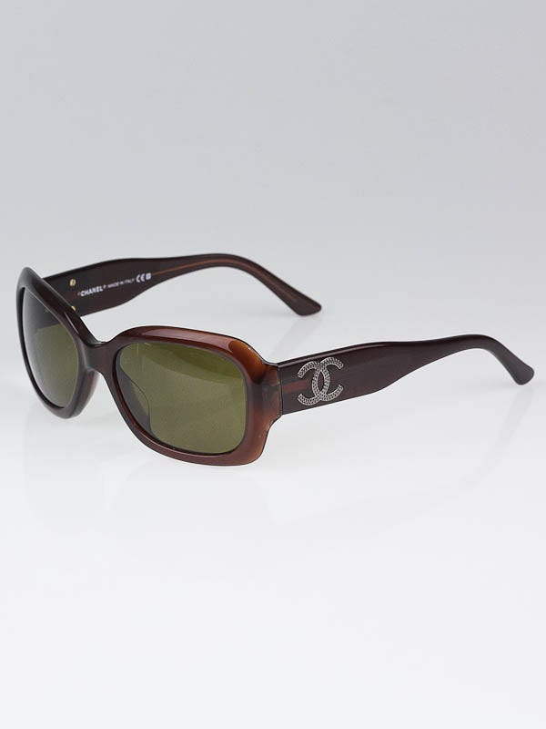 Chanel Brown Frame CC Logo Sunglasses-5102 - Yoogi's Closet